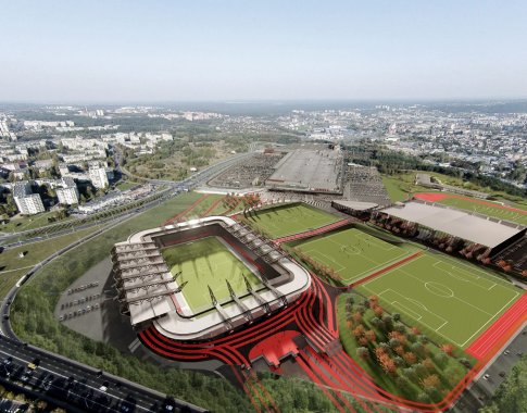 Nacionalinio stadiono darbai prasidėjo: pamatus tikimasi įrengti iki metų pabaigos