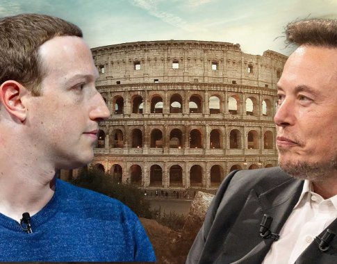 Romos Koliziejuje planuojama milijardierių E. Musko ir M. Zuckerbergo dvikova