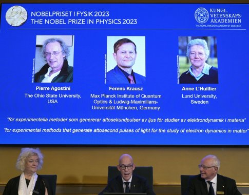 Paskelbti Nobelio fizikos premijos laimėtojai
