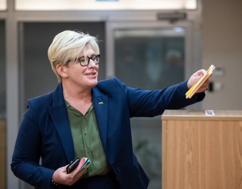 I. Šimonytė: kai už valdžią daugiau atsakomybės turi moterys, joms reikalavimai yra aukštesni