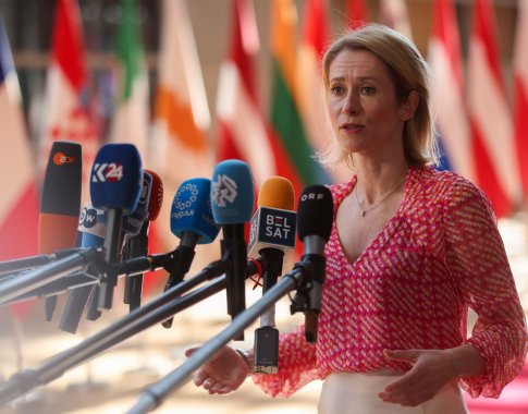 K. Kallas: ES nori griežtų JAV veiksmų prieš Rusiją, jei Ukrainoje nebus paliaubų K. Kallas: ES nori griežtų JAV veiksmų prieš Rusiją, jei Ukrainoje nebus paliaubų