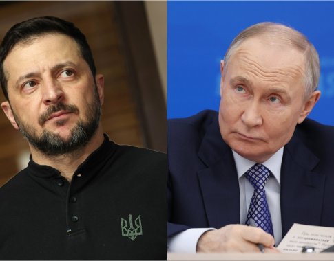 Rugpjūtį planuojamas tiesioginis V. Zelenskio ir V. Putino susitikimas