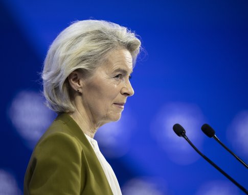 Von der Leyen žada tvirtą atsaką Trumpui dėl Grenlandijos