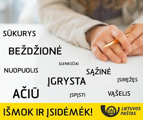 10 sudėtingiausios rašybos lietuvių kalbos žodžių