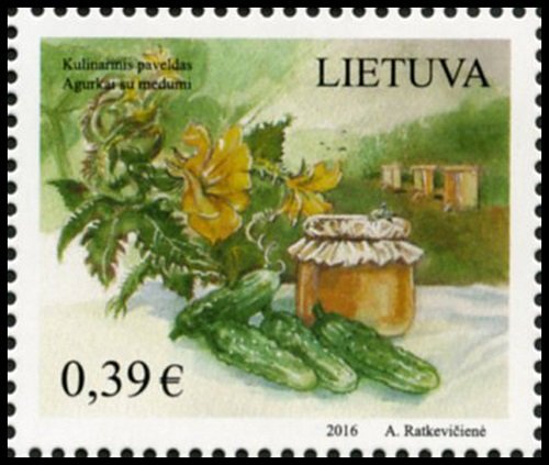 Seniausias lietuviškas desertas - pašto ženkle