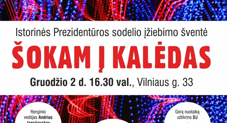 „Šokam į Kalėdas“  – sodelio įžiebimo šventė