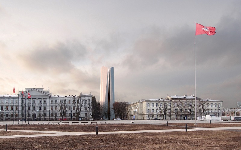 Architekto idėja: obeliskas šalia Lukiškių aikštės