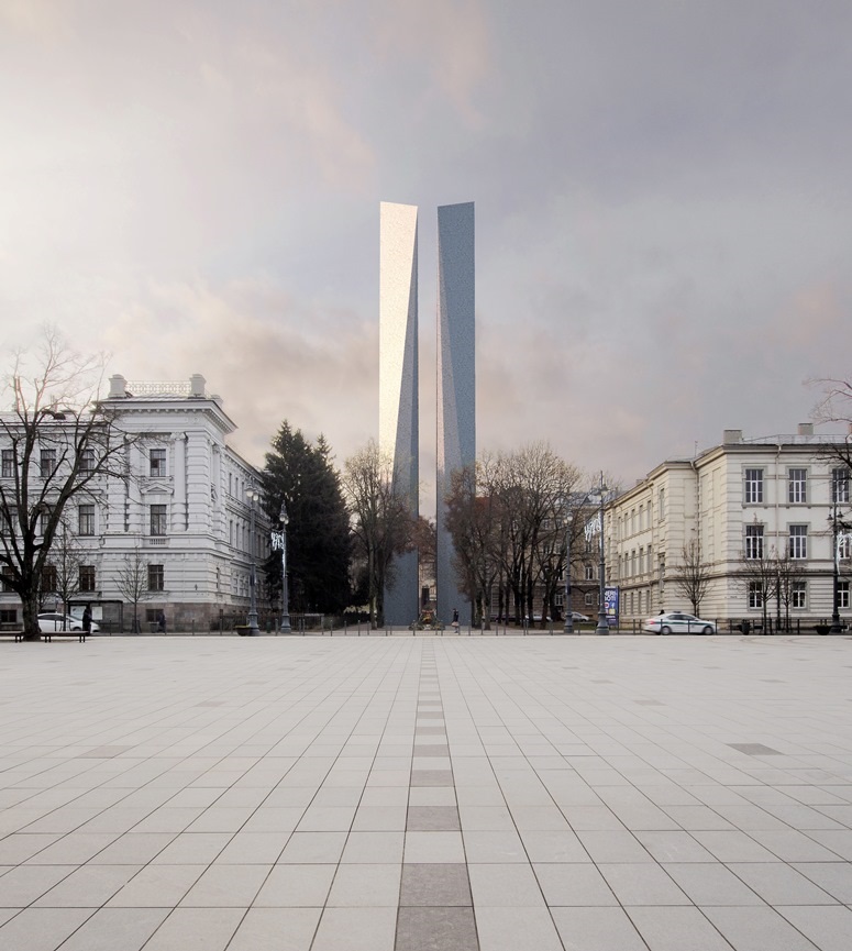 Architekto idėja: obeliskas šalia Lukiškių aikštės