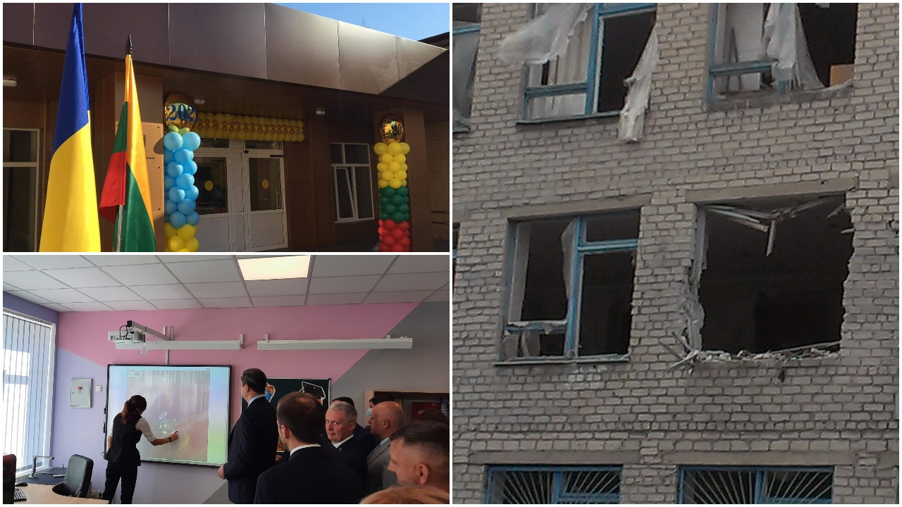 Iš karo griuvėsių prikeltą mokyklą lietuviai pavertė viena moderniausių Ukrainoje