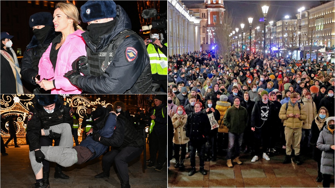 V. Putino režimas veikia pilnu pajėgumu: Rusijoje vėl sulaikyti šimtai protestuotojų prieš karą Ukrainoje V. Putino režimas veikia pilnu pajėgumu: Rusijoje vėl sulaikyti šimtai protestuotojų prieš karą Ukrainoje