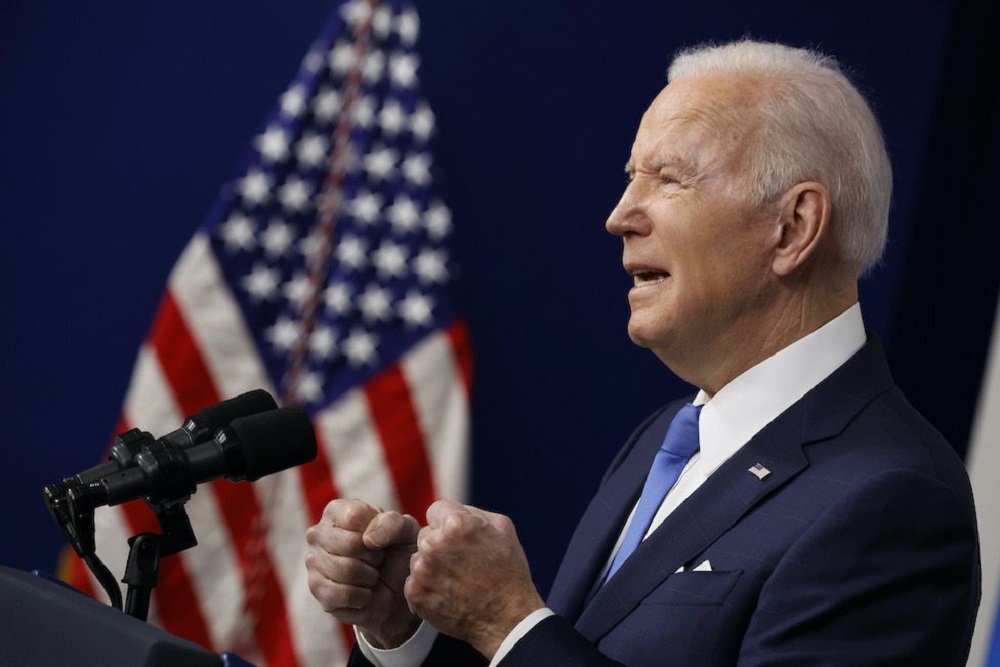 J. Bidenas: Rusija niekada neįstengs išlaikyti Ukrainos savo rankose