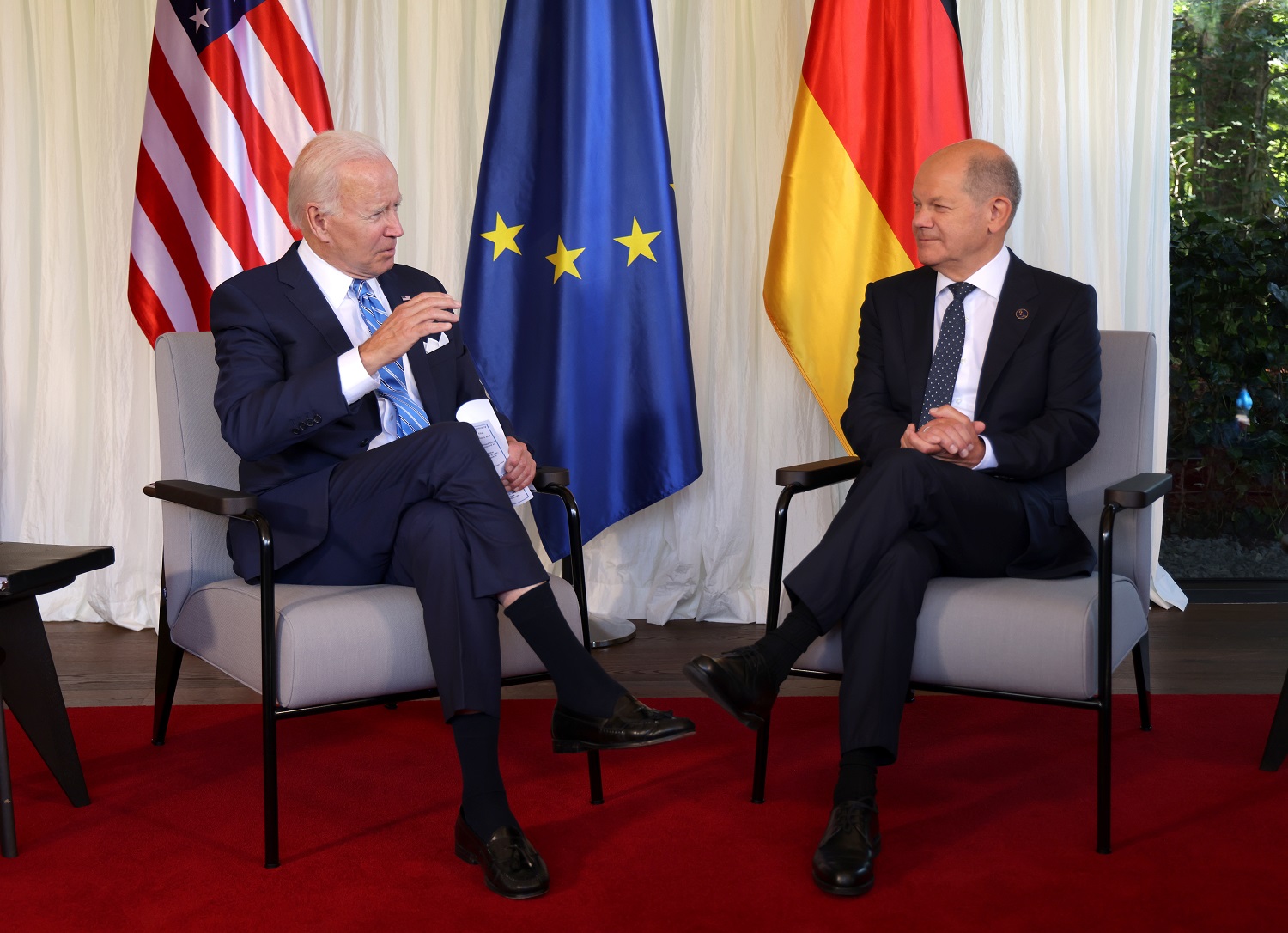 J. Bidenas: G7 ir NATO šalys privalo išlikti vieningos Rusijos karo akivaizdoje