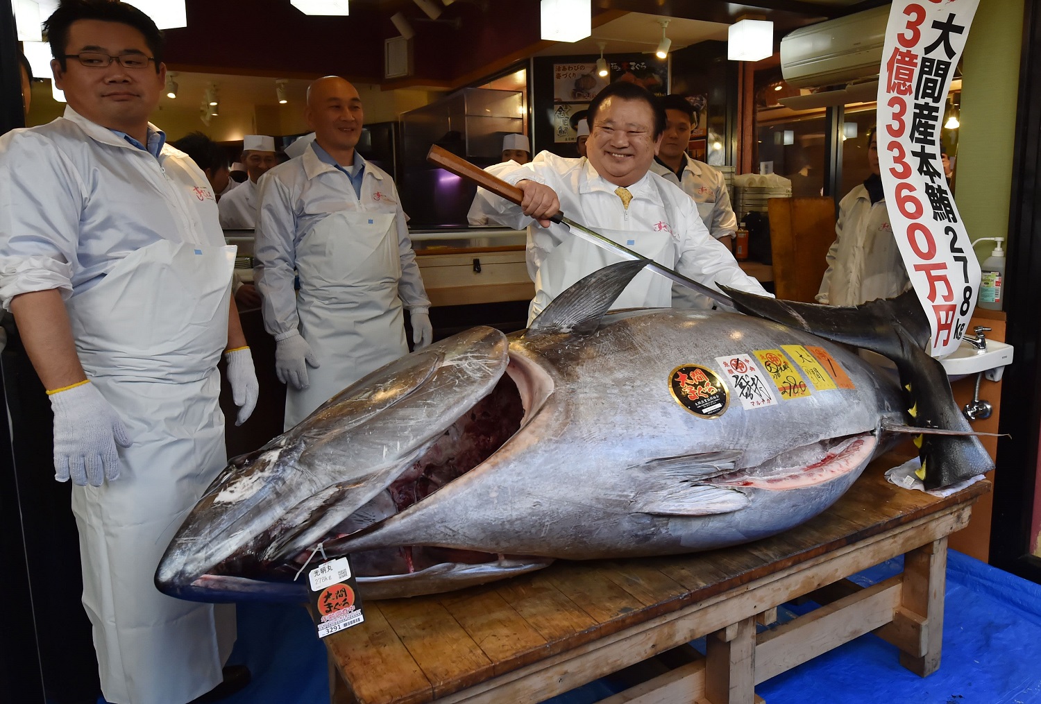 Per Naujųjų metų aukcioną Japonijoje tunas parduotas už daugiau nei 270 tūkst. JAV dolerių