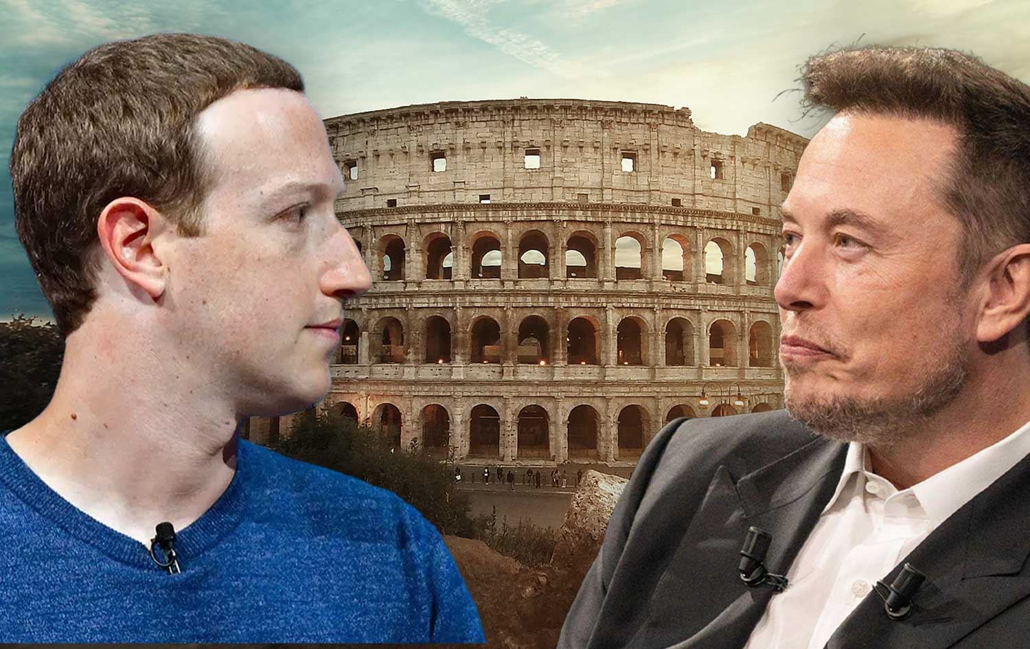 Romos Koliziejuje planuojama milijardierių E. Musko ir M. Zuckerbergo dvikova Romos Koliziejuje planuojama milijardierių E. Musko ir M. Zuckerbergo dvikova