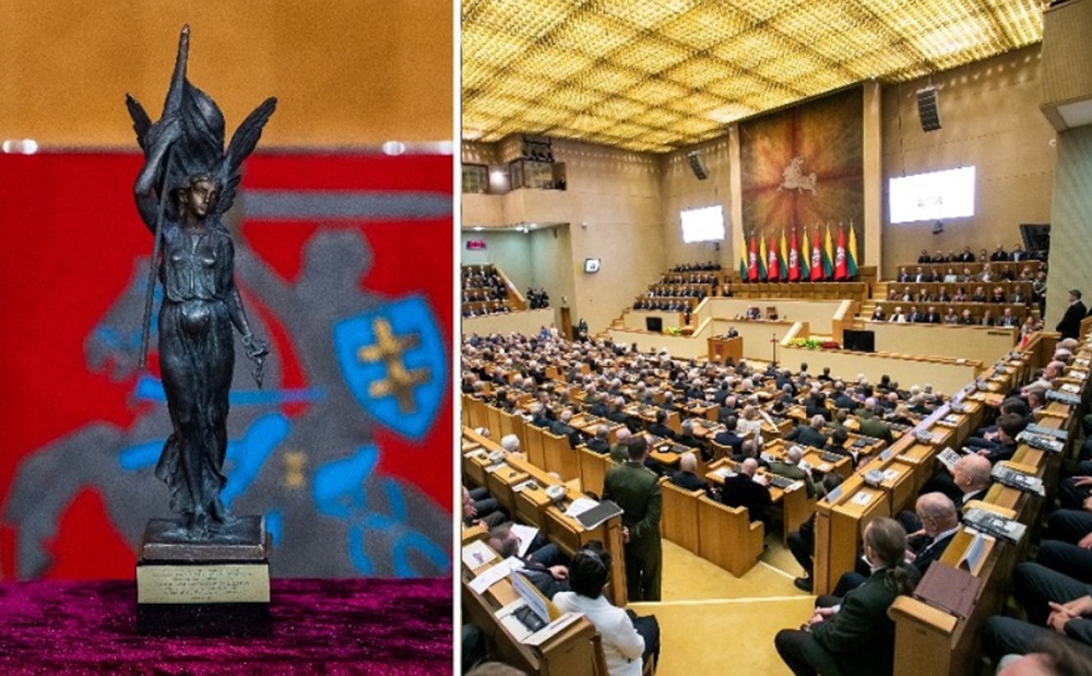 2023 metų Laisvės premija paskirta P. Plumpai ir Europos Parlamentui