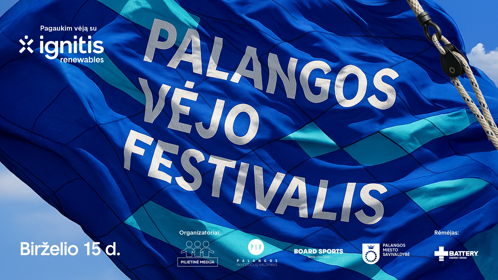 Birželio 15 d. – pirmasis „Palangos vėjo festivalis“