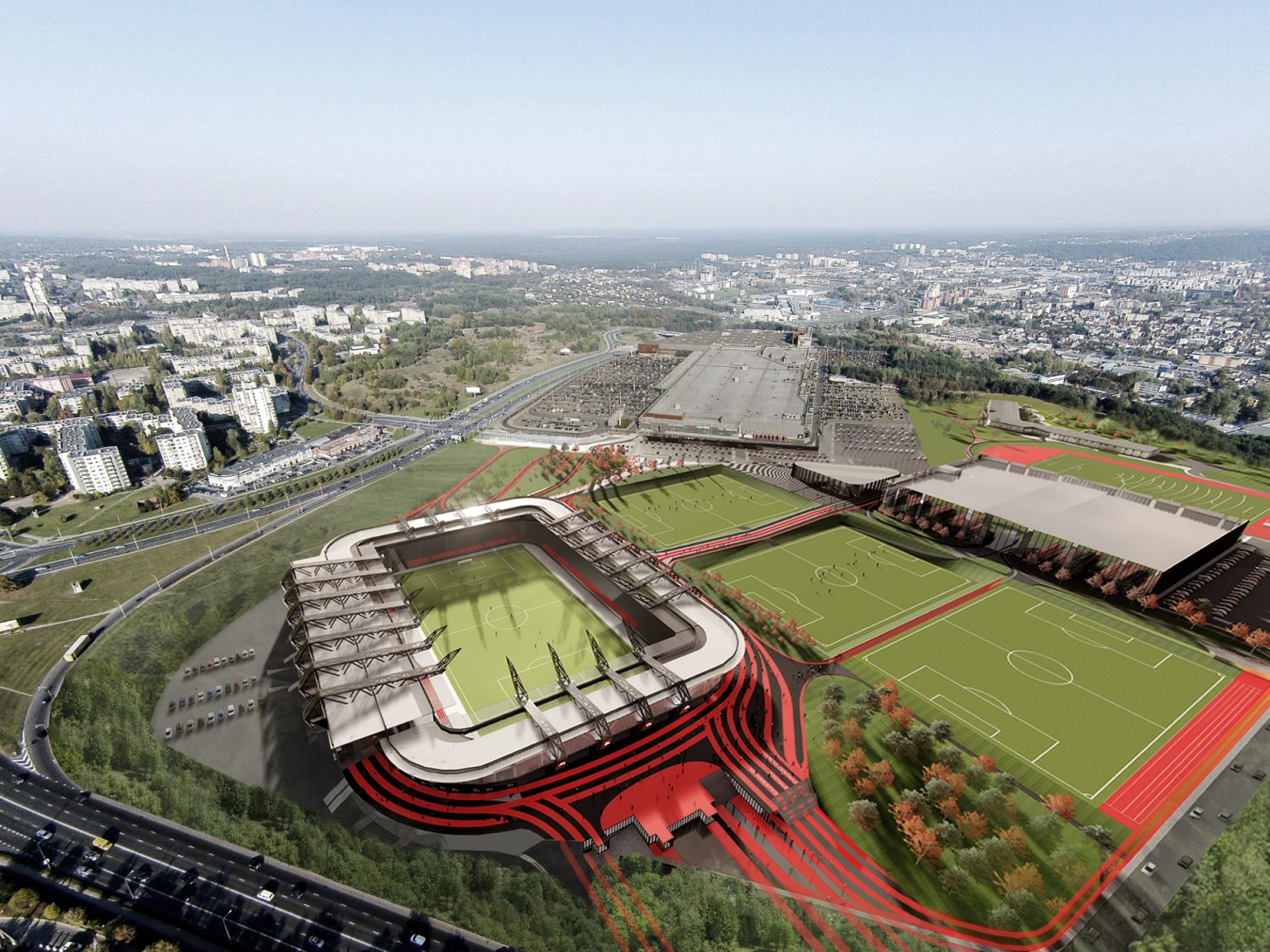 Nacionalinio stadiono statybvietėje netrukus vėl virs darbai
