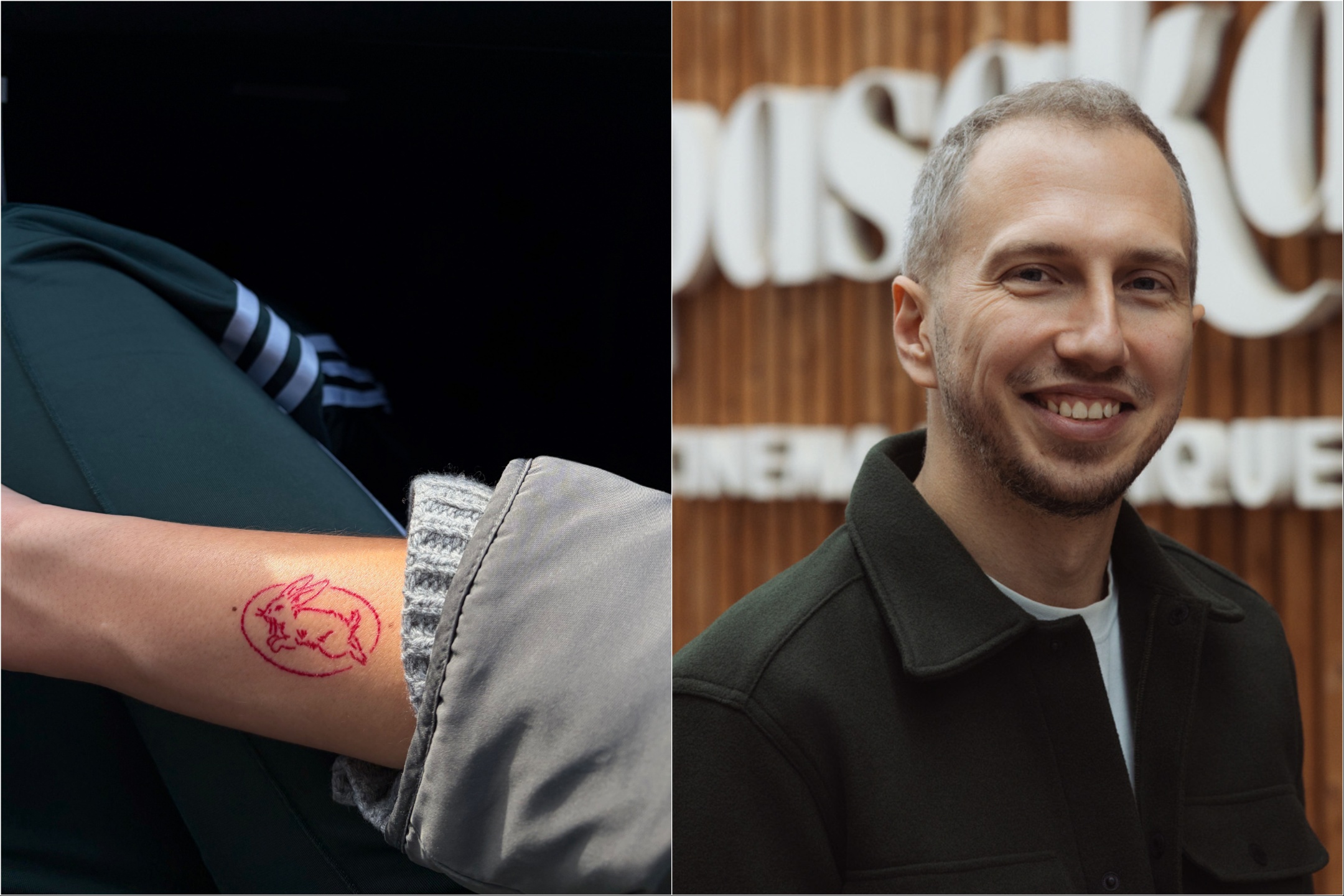 „Pasakos“ kino teatrų kiškis įamžintas tatuiruotėje