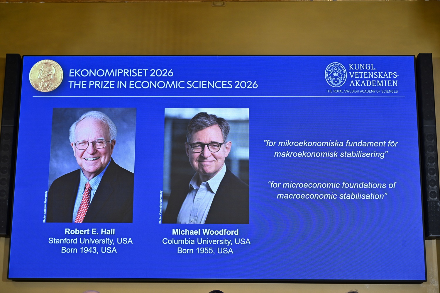 Nobelio ekonomikos premija skirta dviem amerikiečių ekonomistams
